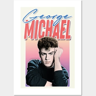 George Michael / 80s Style Retro Fan Art Design Posters and Art